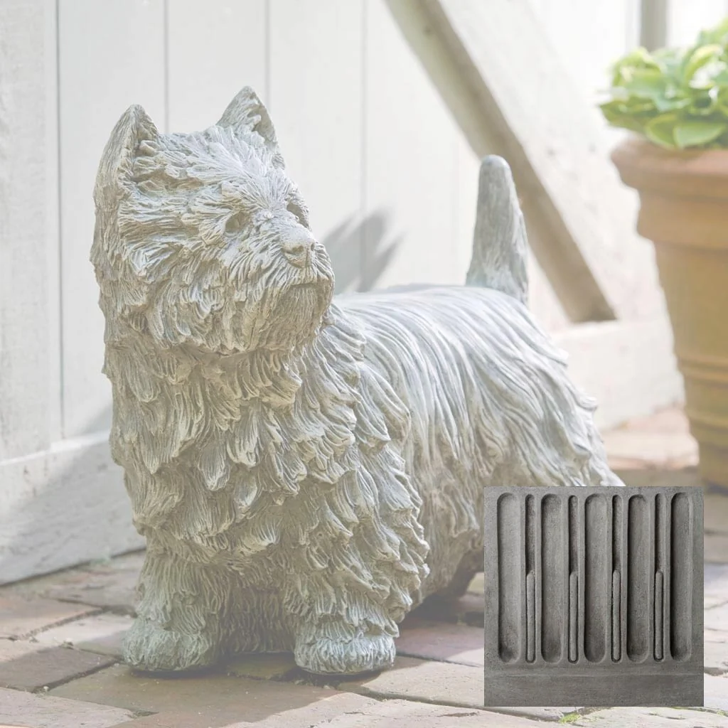 Campania Westie Garden Statue - A-380 - Image 8