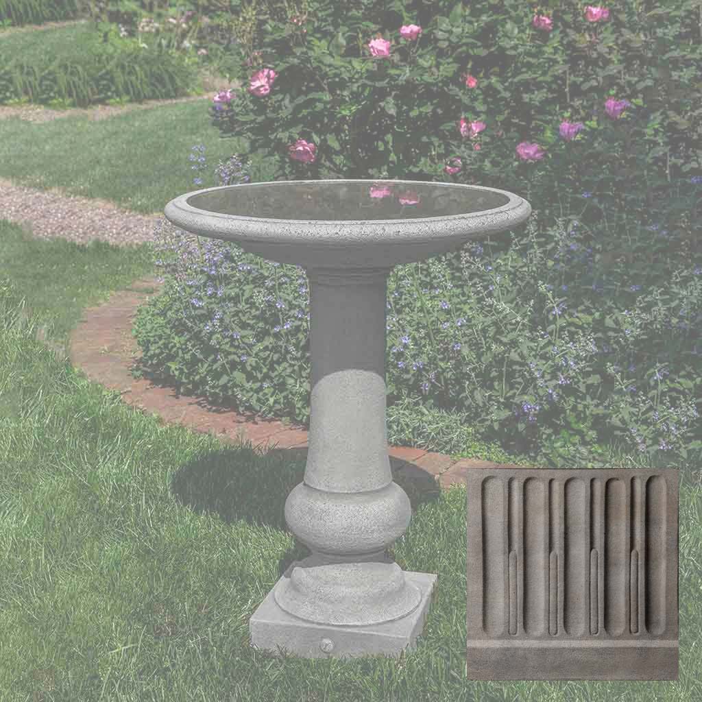 Campania Williamsburg Boxwood Garden Birdbath - B-176 - Image 5