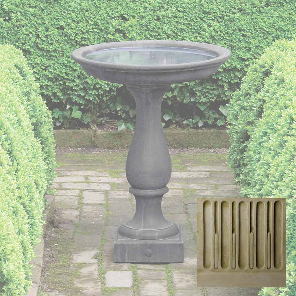 Campania Williamsburg Candlestand Birdbath - B-119 - Image 6
