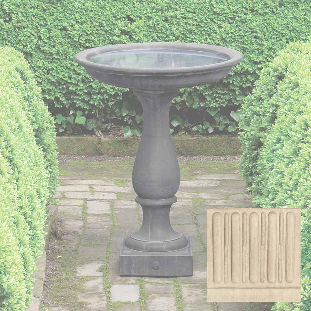 Campania Williamsburg Candlestand Birdbath - B-119 - Image 7