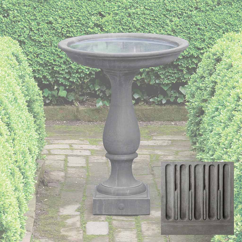 Campania Williamsburg Candlestand Birdbath - B-119 - Image 9
