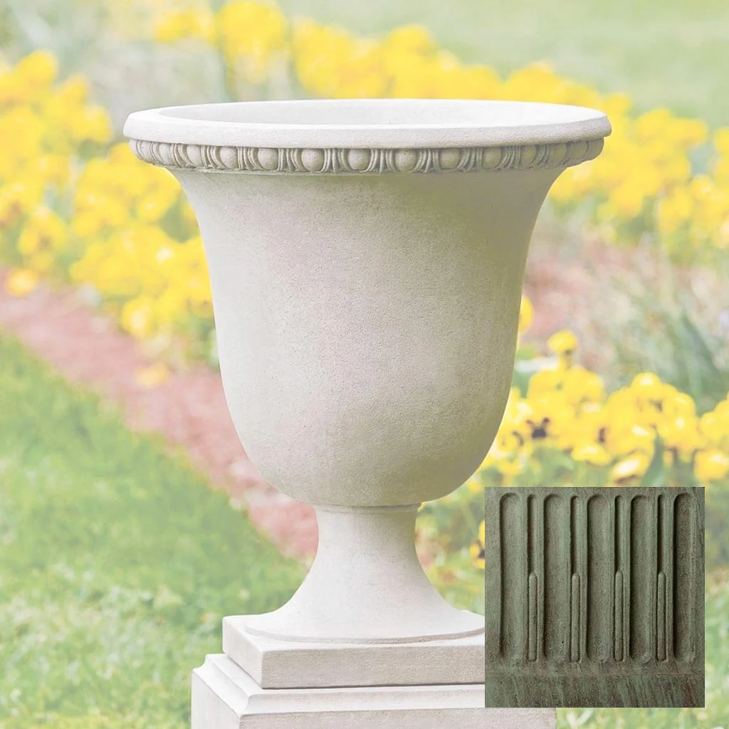 Campania Williamsburg Egg and Dart Urn Planter - P-467 - Image 5