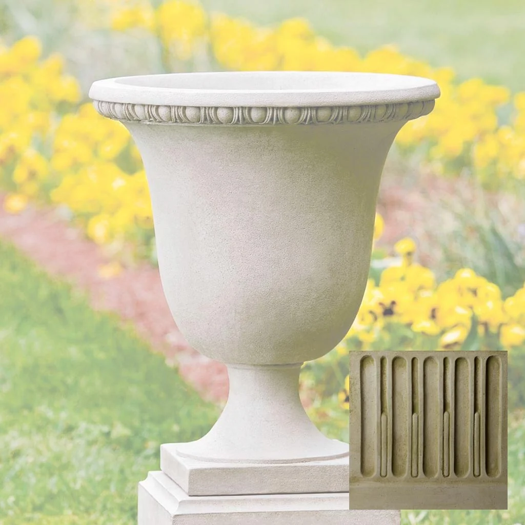 Campania Williamsburg Egg and Dart Urn Planter - P-467 - Image 6