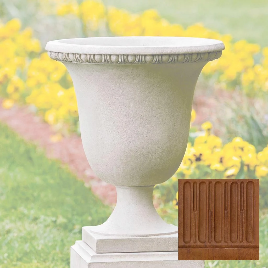 Campania Williamsburg Egg and Dart Urn Planter - P-467 - Image 8