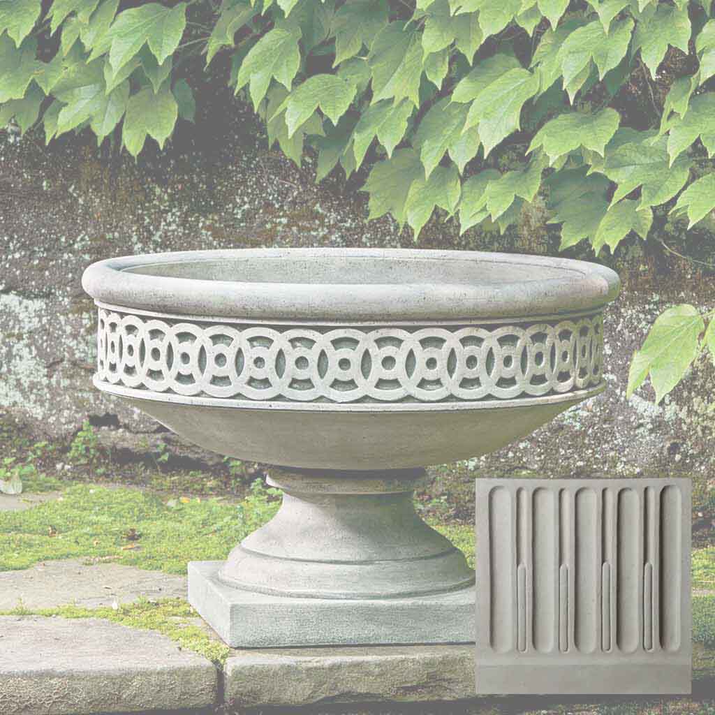 Campania Williamsburg Low Fretwork Urn - P-599 - Image 10