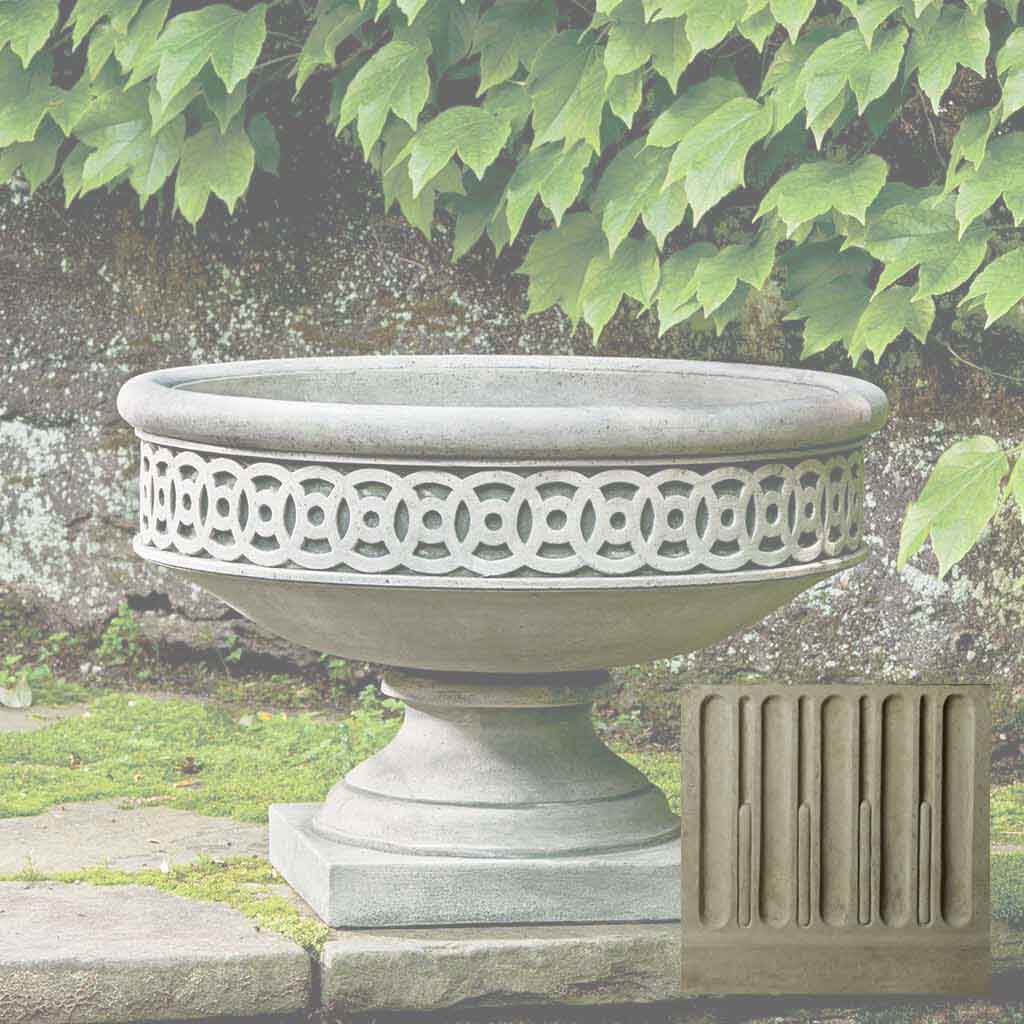 Campania Williamsburg Low Fretwork Urn - P-599 - Image 14