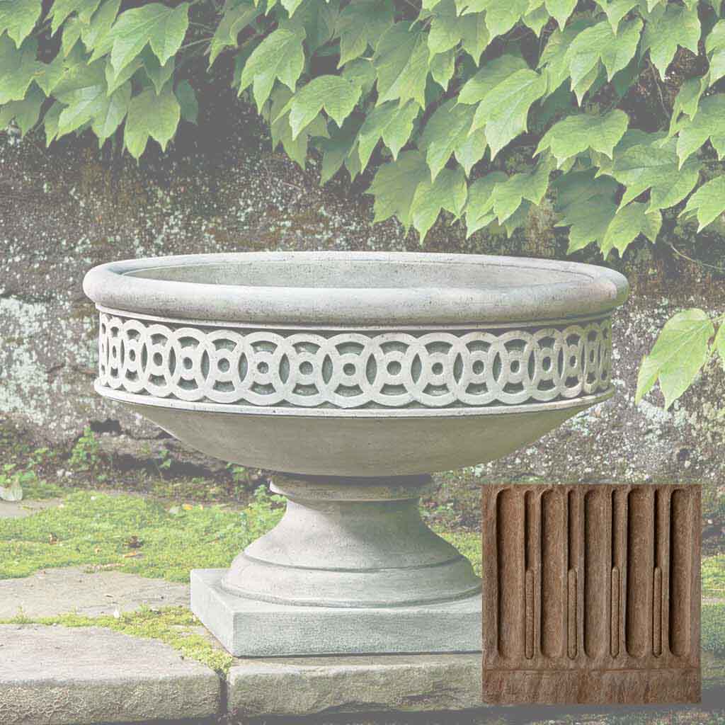 Campania Williamsburg Low Fretwork Urn - P-599 - Image 2