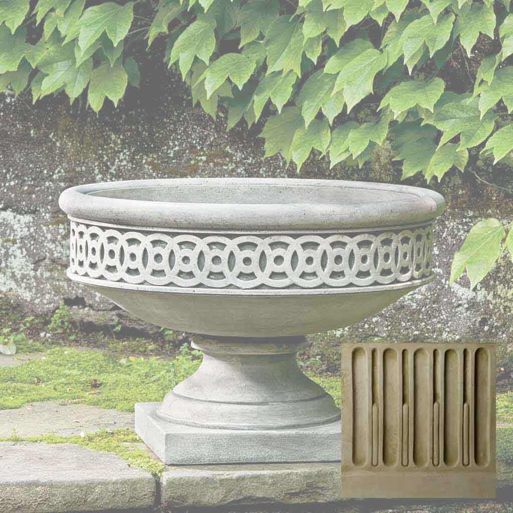 Campania Williamsburg Low Fretwork Urn - P-599 - Image 5