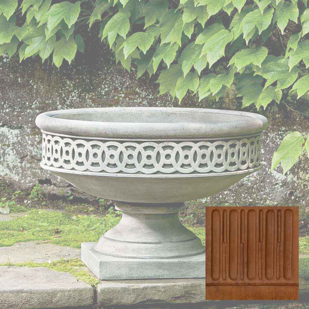 Campania Williamsburg Low Fretwork Urn - P-599 - Image 7