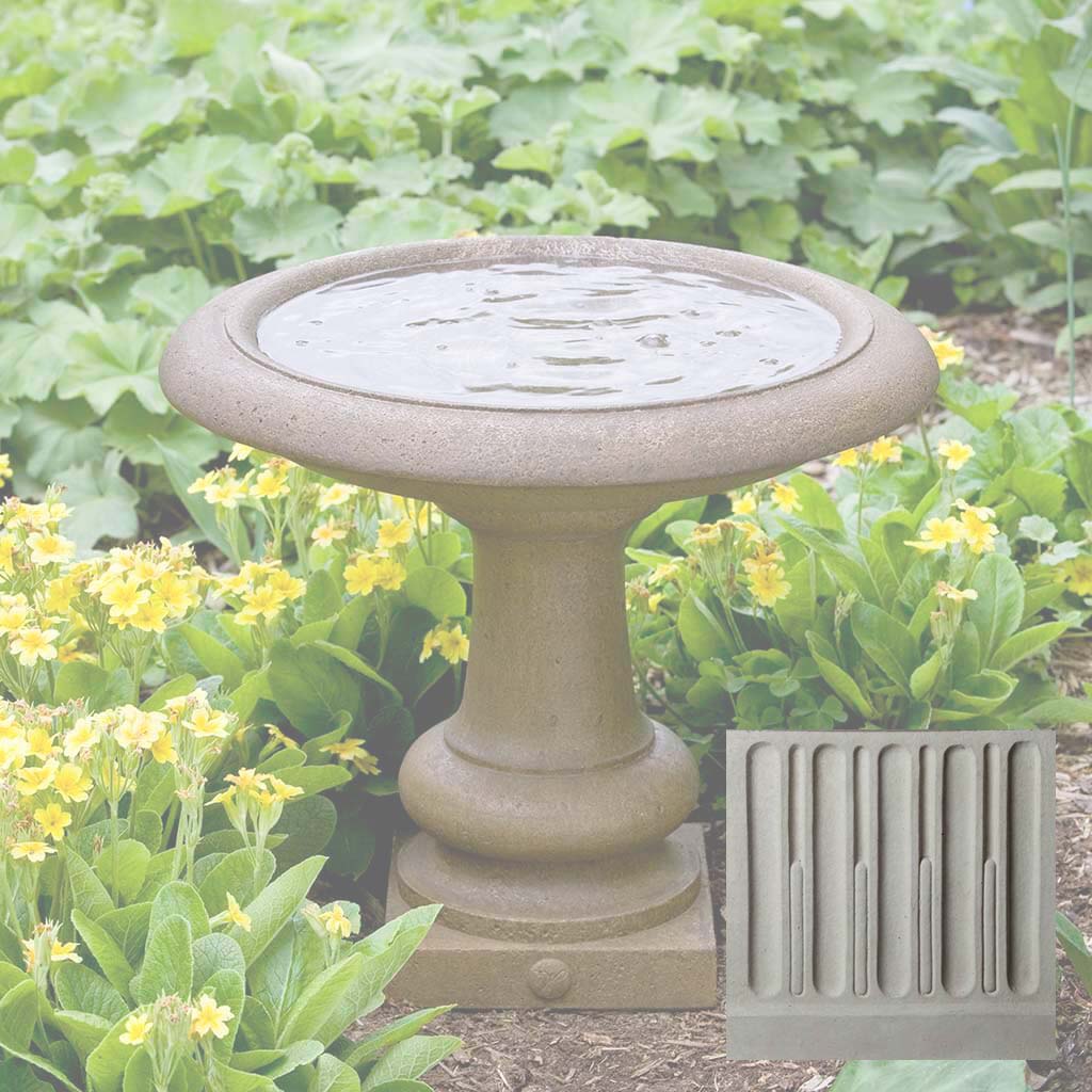 Campania Williamsburg Summer House Birdbath - B-126 - Image 11