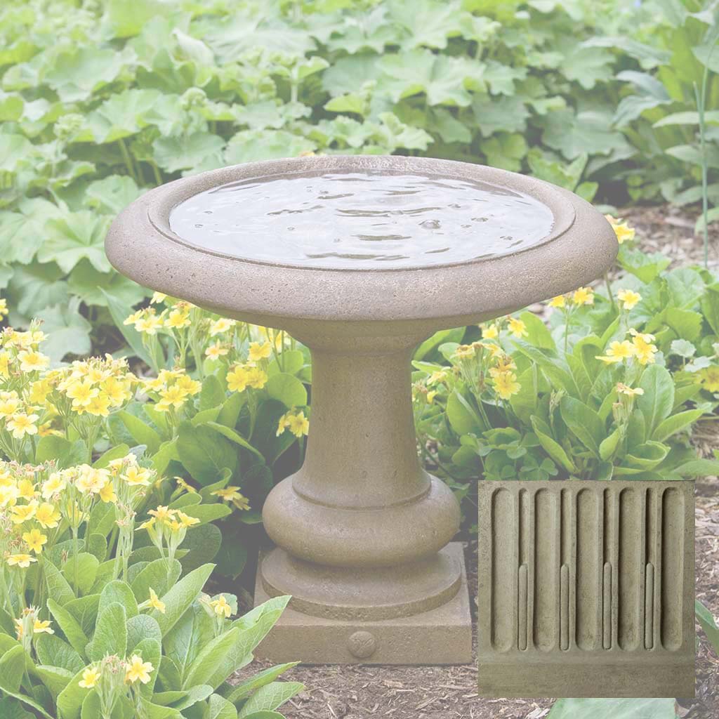 Campania Williamsburg Summer House Birdbath - B-126 - Image 16
