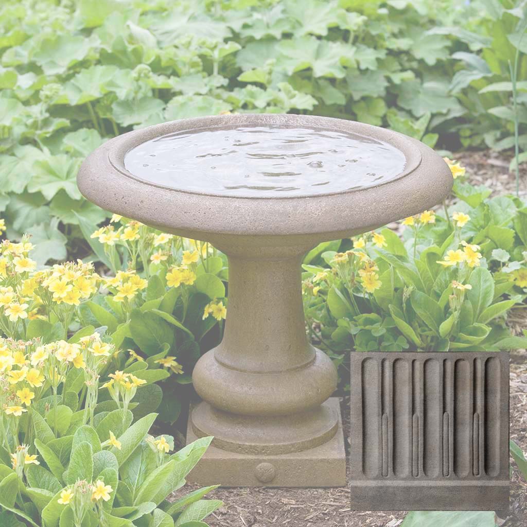 Campania Williamsburg Summer House Birdbath - B-126 - Image 5
