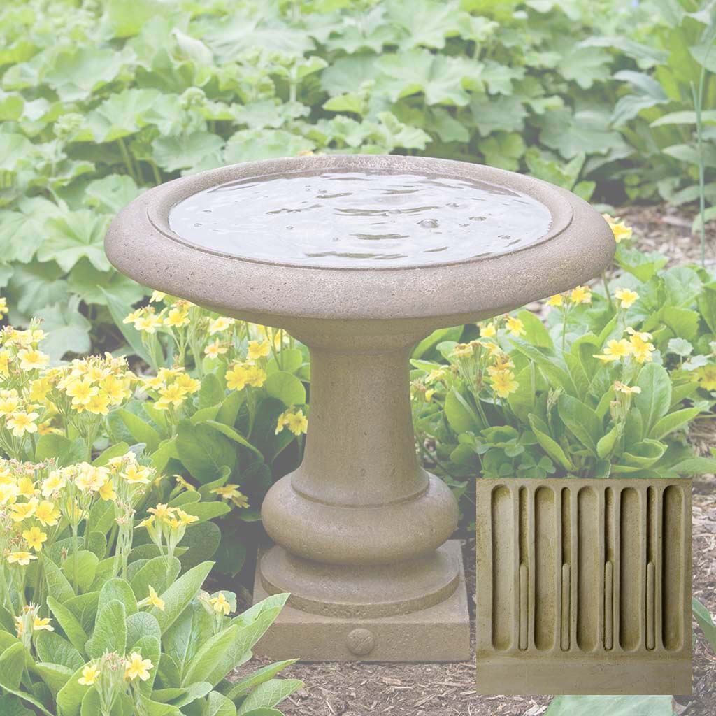 Campania Williamsburg Summer House Birdbath - B-126 - Image 6