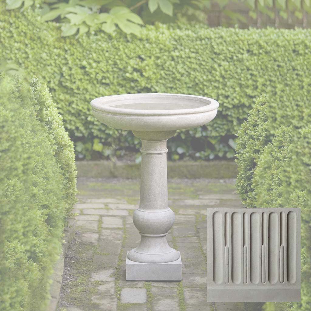 Campania Williamsburg Tea Table Birdbath - B-120 - Image 11