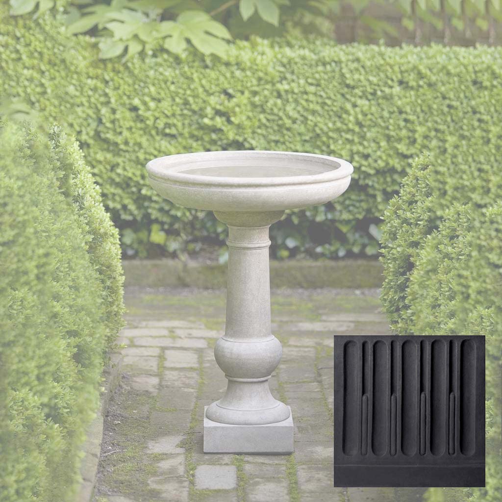 Campania Williamsburg Tea Table Birdbath - B-120 - Image 12