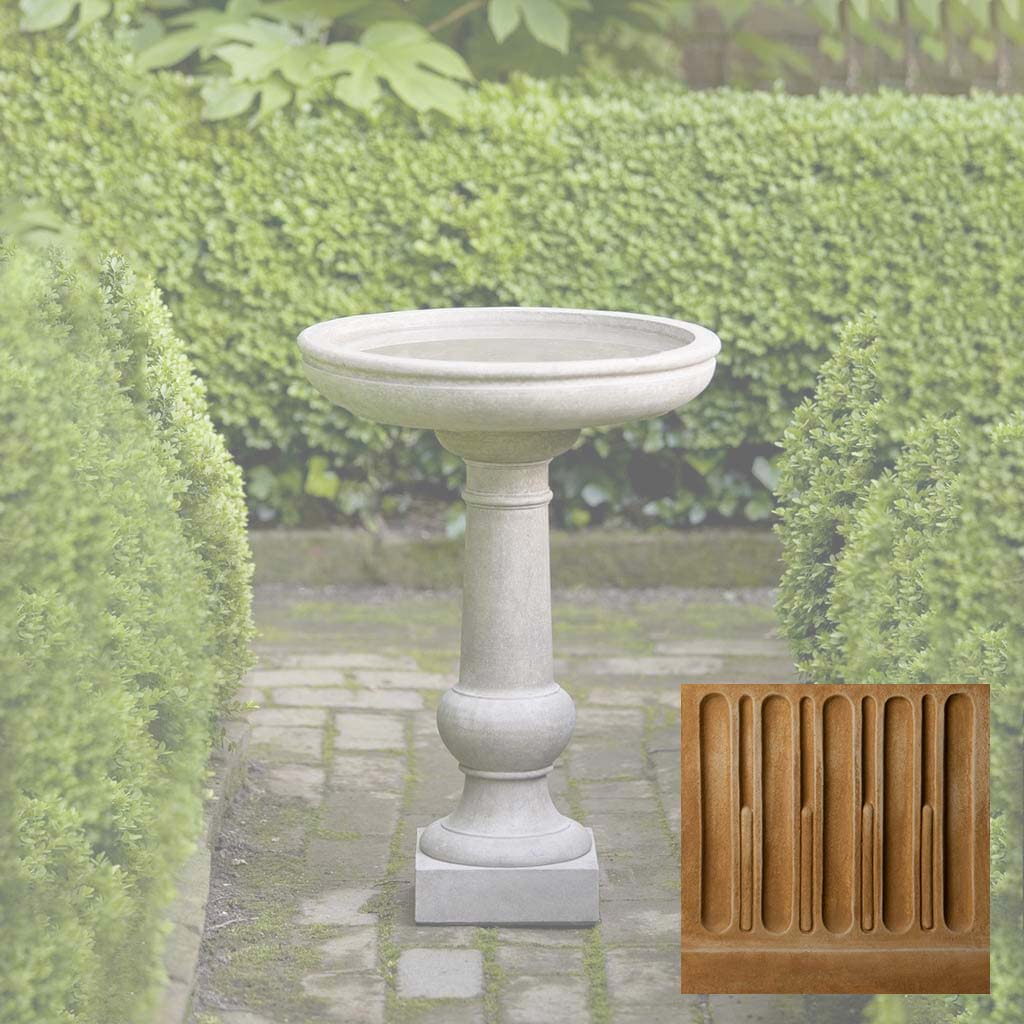 Campania Williamsburg Tea Table Birdbath - B-120 - Image 14