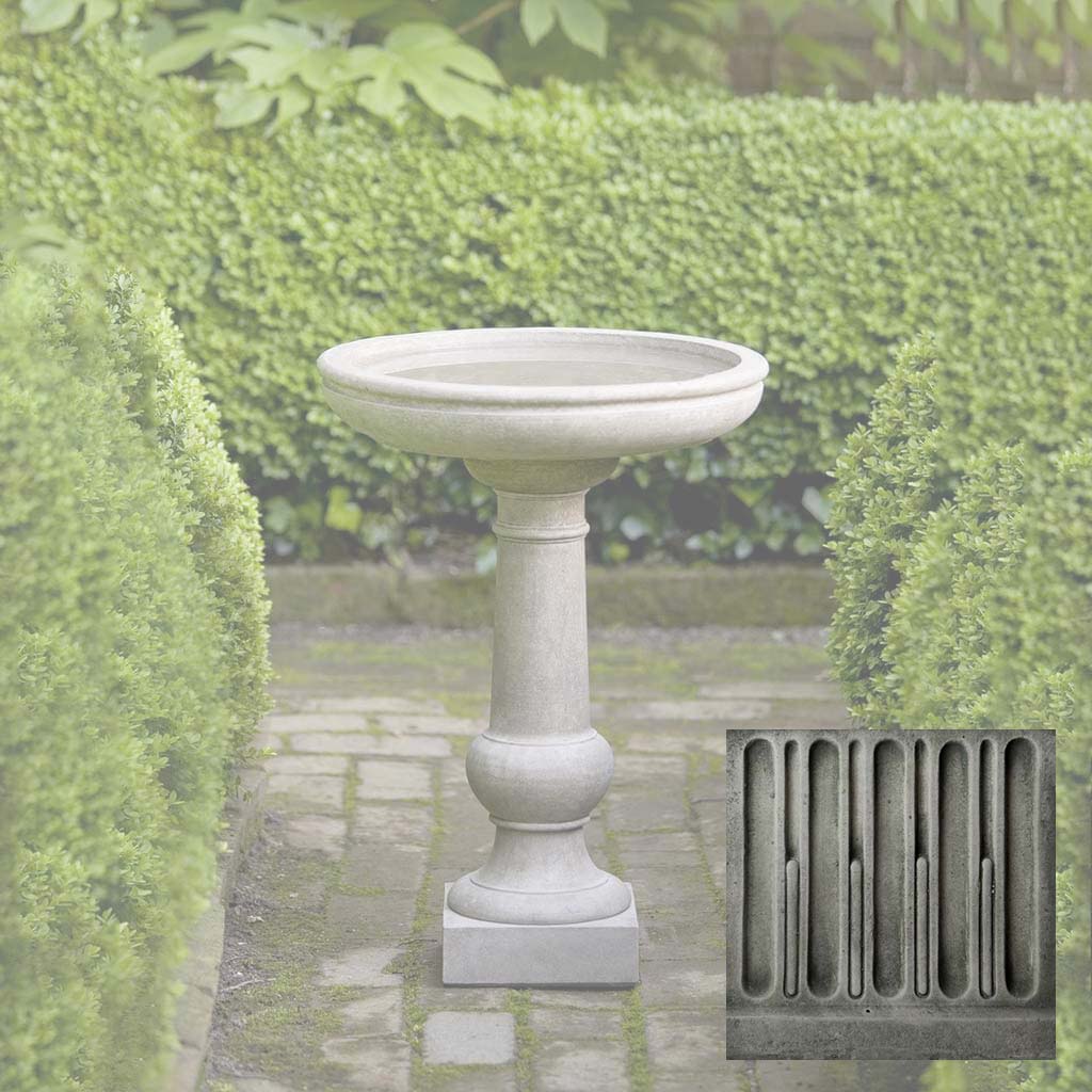 Campania Williamsburg Tea Table Birdbath - B-120 - Image 3