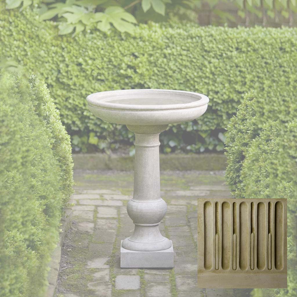 Campania Williamsburg Tea Table Birdbath - B-120 - Image 6