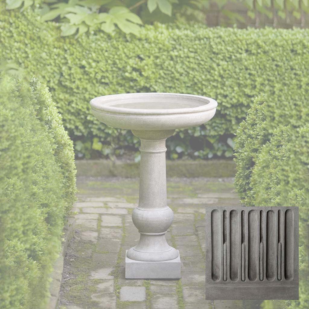 Campania Williamsburg Tea Table Birdbath - B-120 - Image 9