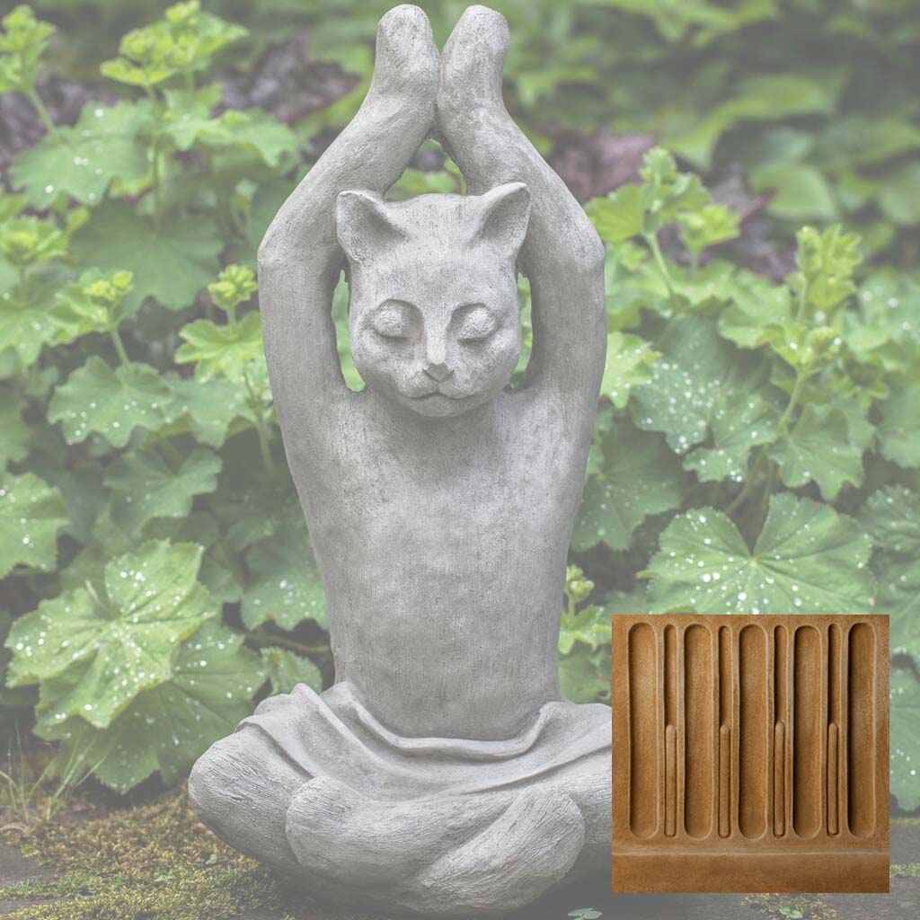 Campania Yoga Cat Garden Statue - A-537 - Image 13
