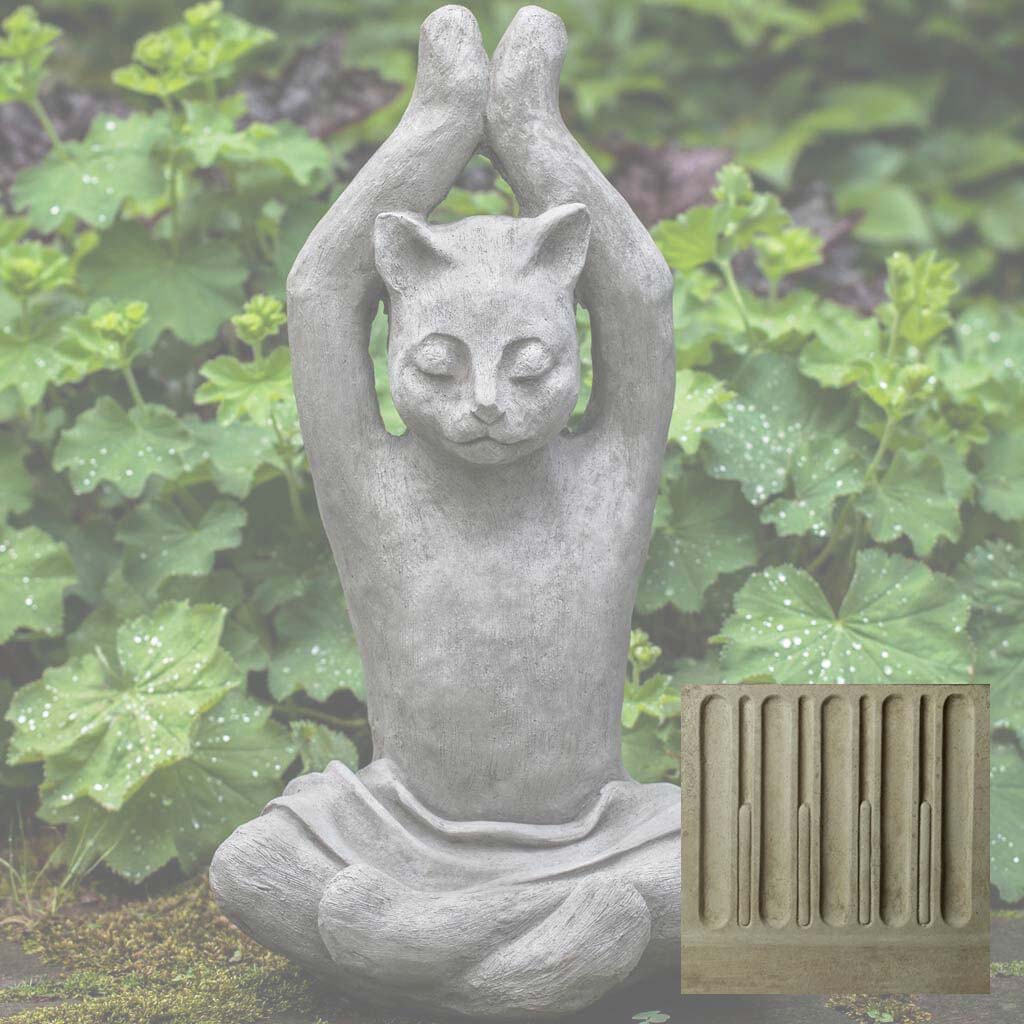 Campania Yoga Cat Garden Statue - A-537 - Image 14