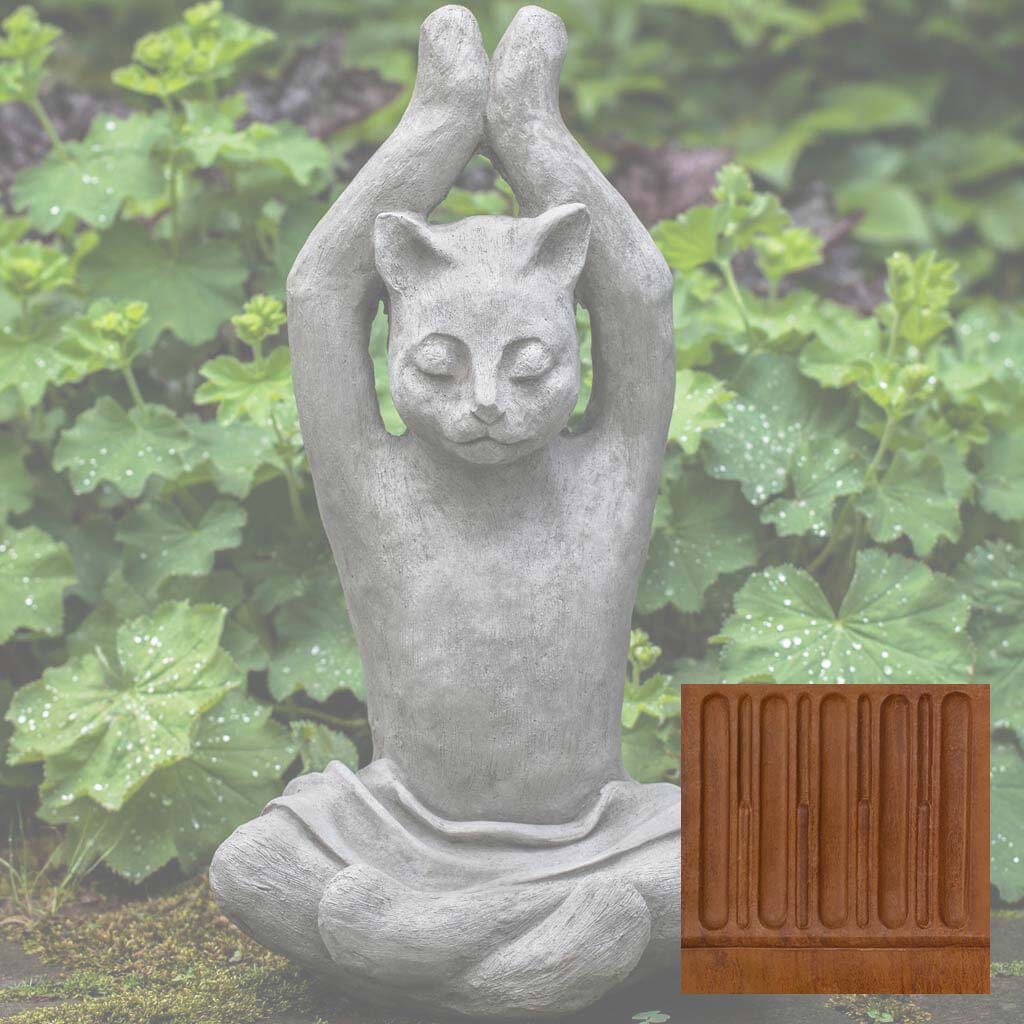 Campania Yoga Cat Garden Statue - A-537 - Image 7