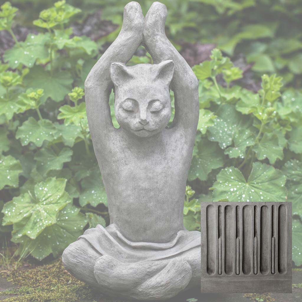 Campania Yoga Cat Garden Statue - A-537 - Image 8