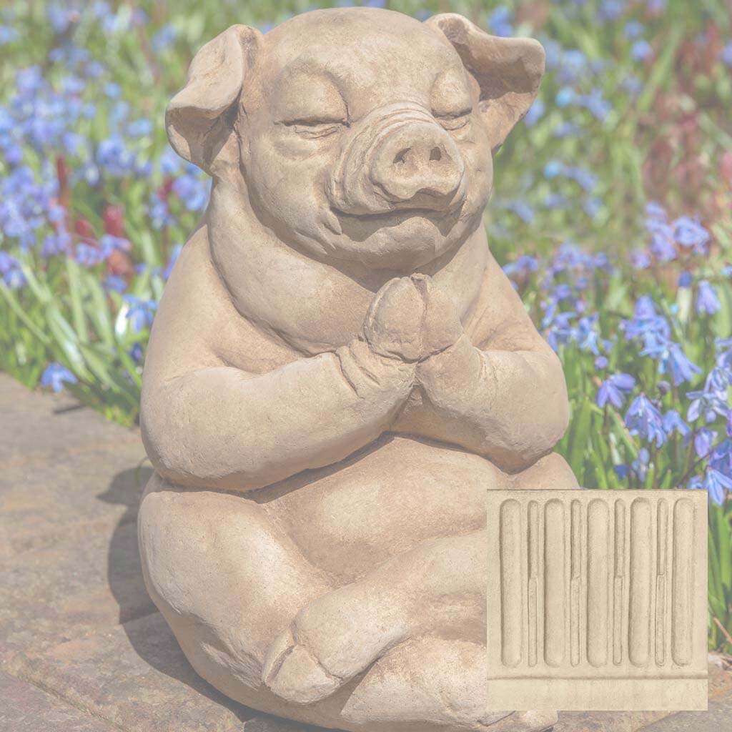 Campania Zen Pig Garden Statue - A-604 - Image 6