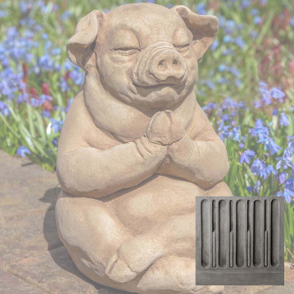 Campania Zen Pig Garden Statue - A-604 - Image 8