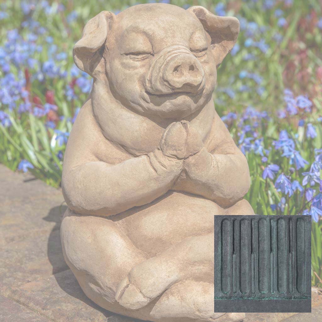Campania Zen Pig Garden Statue - A-604 - Image 9