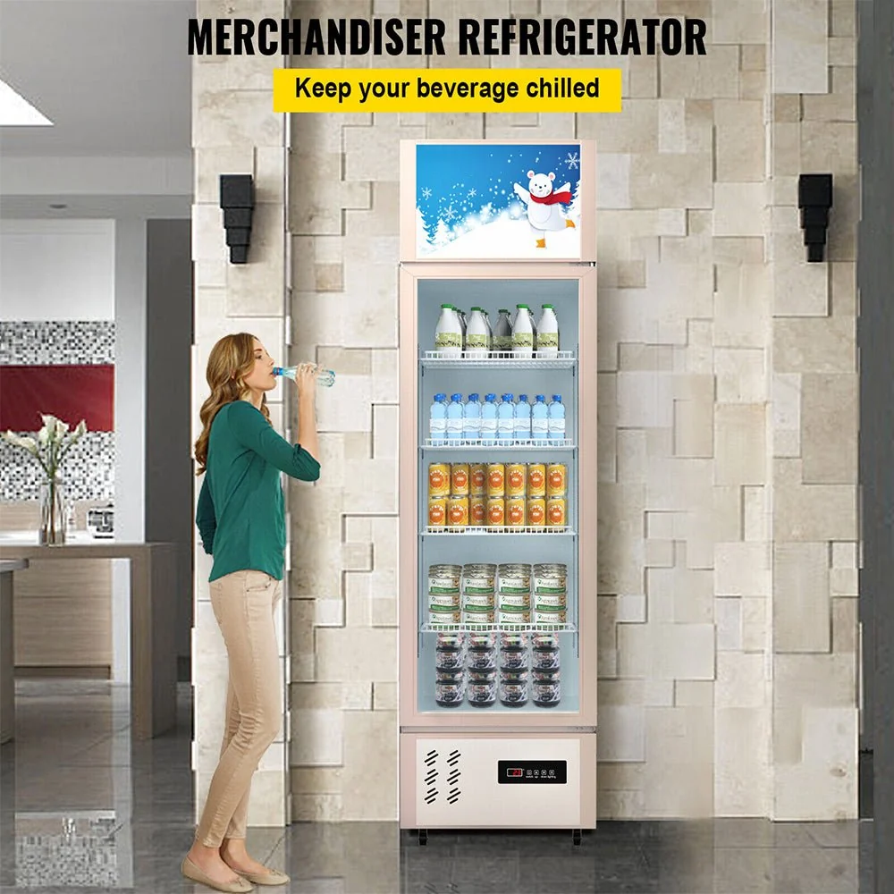 Commercial 11 Cu.Ft Merchandiser Refrigerator Beverage Cooler Fridge, 76.8'' (93625140) - Image 2