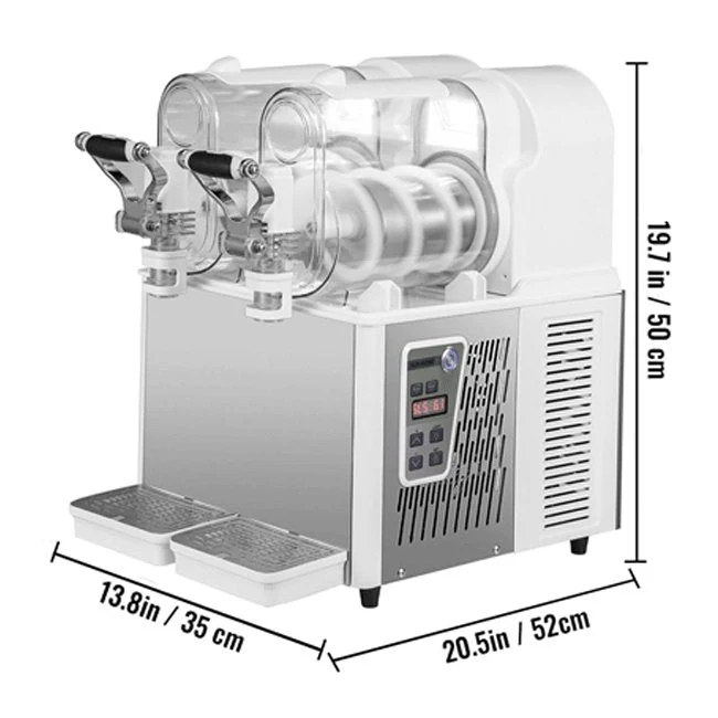 Commercial Double Frozen Daiquiri Slushy Drink Maker Machine, 6L - Image 12