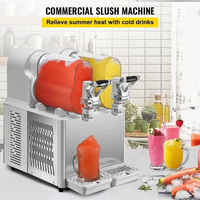 Commercial Double Frozen Daiquiri Slushy Drink Maker Machine, 6L - Image 4