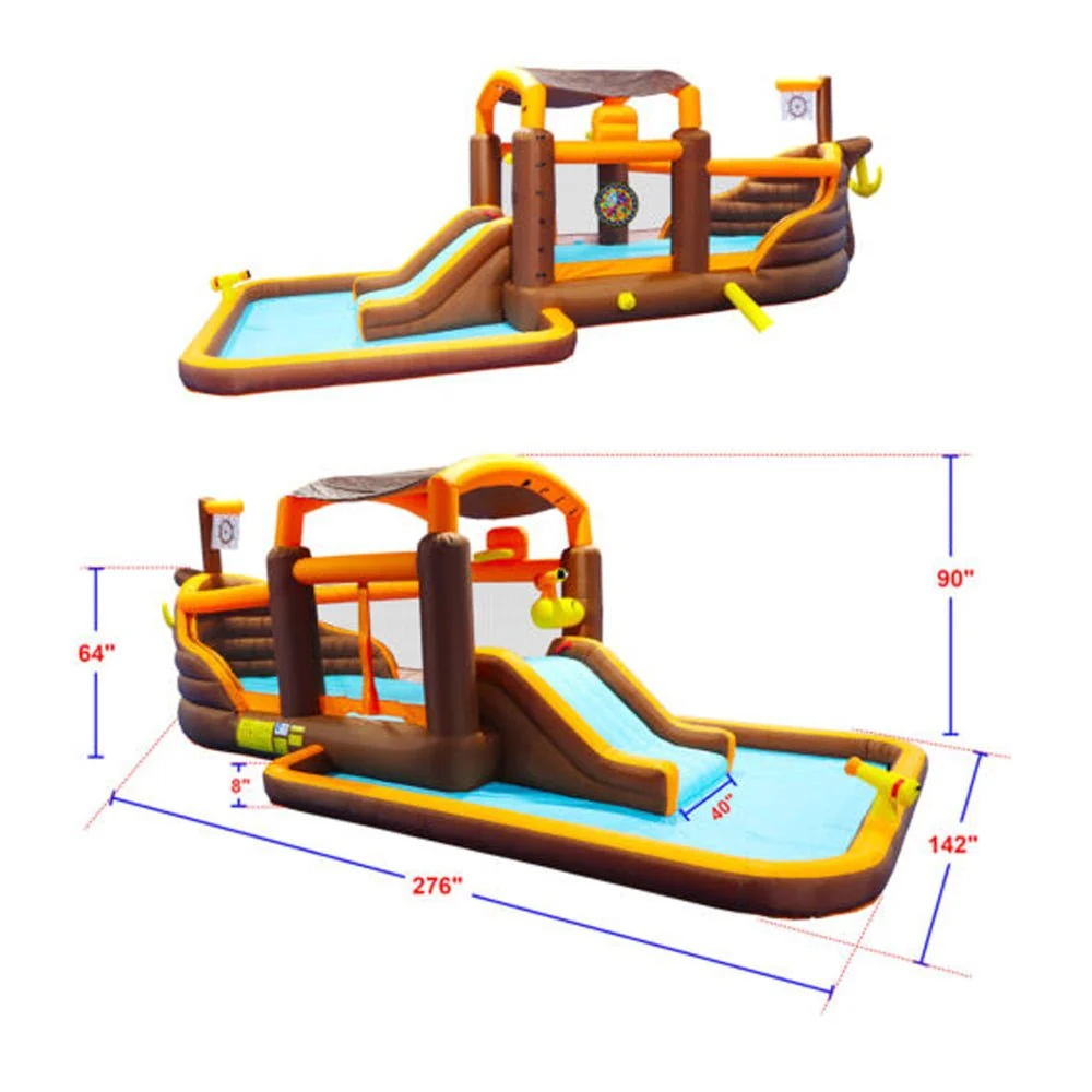 Commercial Inflatable Kids Bounce House W/ Water Slide & Blower, 23FT (96708451) - Image 10