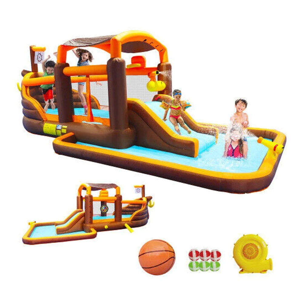 Commercial Inflatable Kids Bounce House W/ Water Slide & Blower, 23FT (96708451) - Image 7