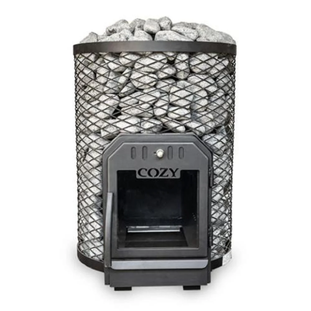 Cozy Heat O Thru-Wall Wood Burning Sauna Stove With Sauna Stones [COZY O-TW] (SAK93612) - Image 3