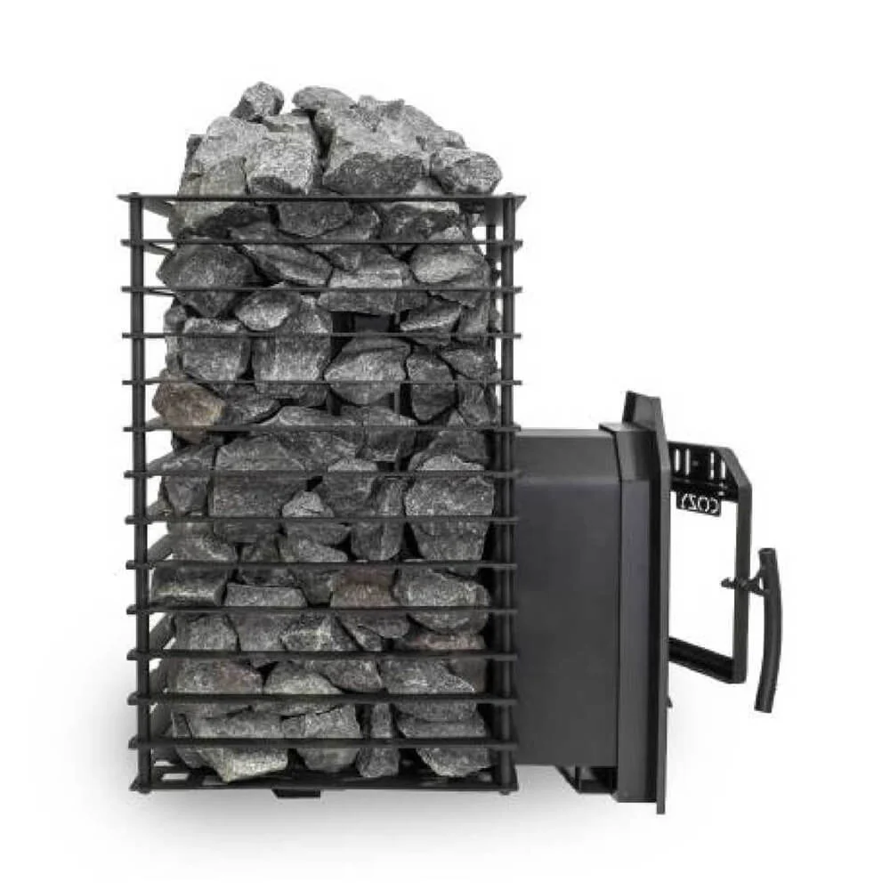 Cozy Heat Quattro Thru-Wall Square Style Sauna Stove With Sauna Stones [COZY QUATTRO TW] (SAK81754) - Image 3