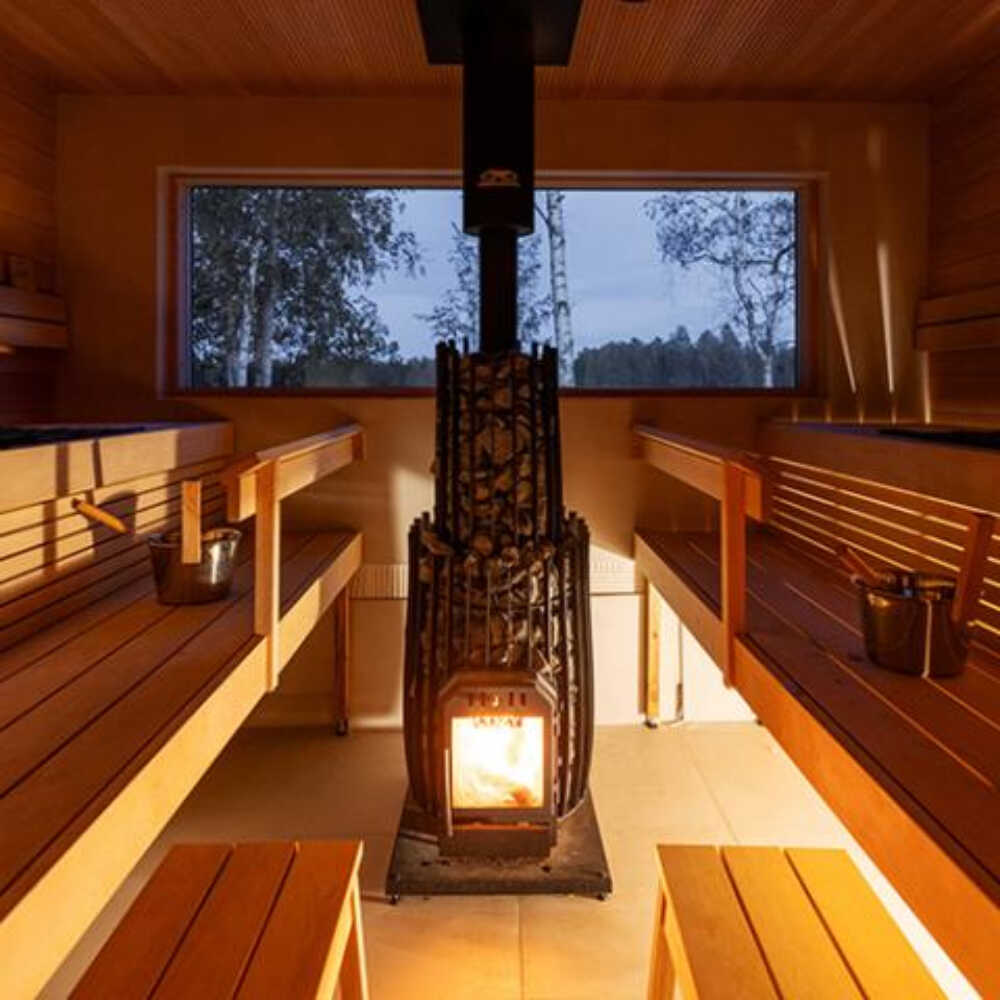 Cozy Heat SW Thru-Wall Wood Burning Sauna Stove With Sauna Stones [COZY SW-TW] (SAK69342) - Image 7