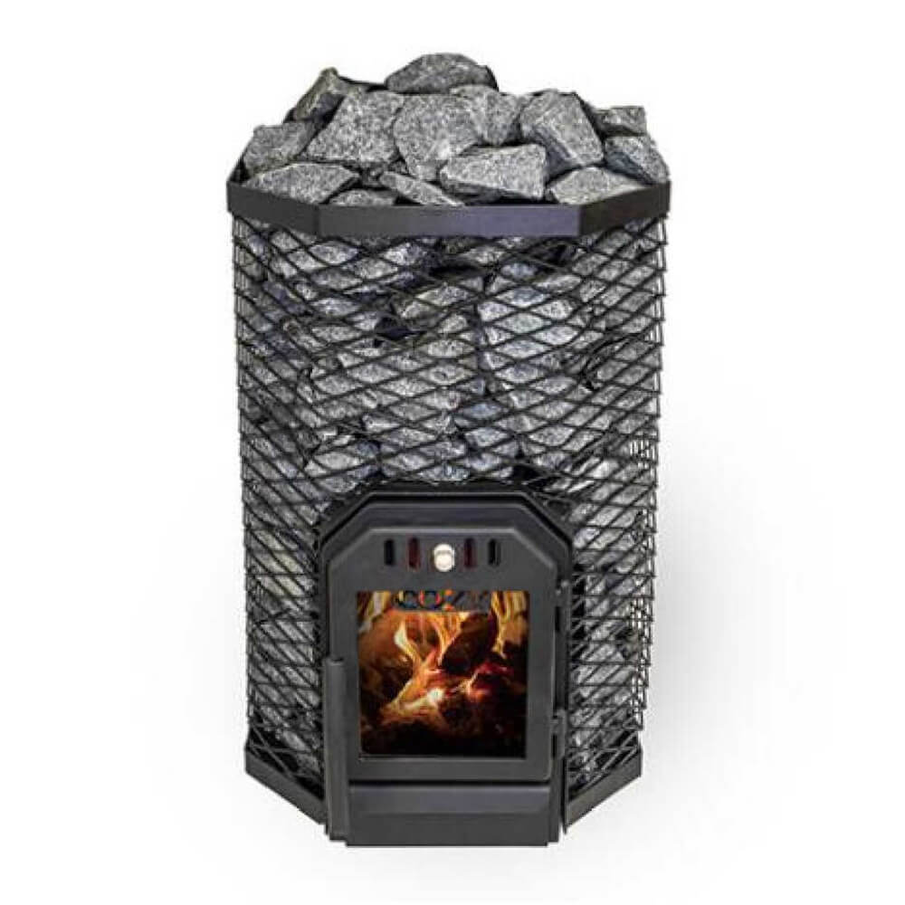 Cozy Heat Wood-Burning Floor Mount Sauna Stove With Chimney Kit And Sauna Stones [COZY] (SAK57382) - Image 4