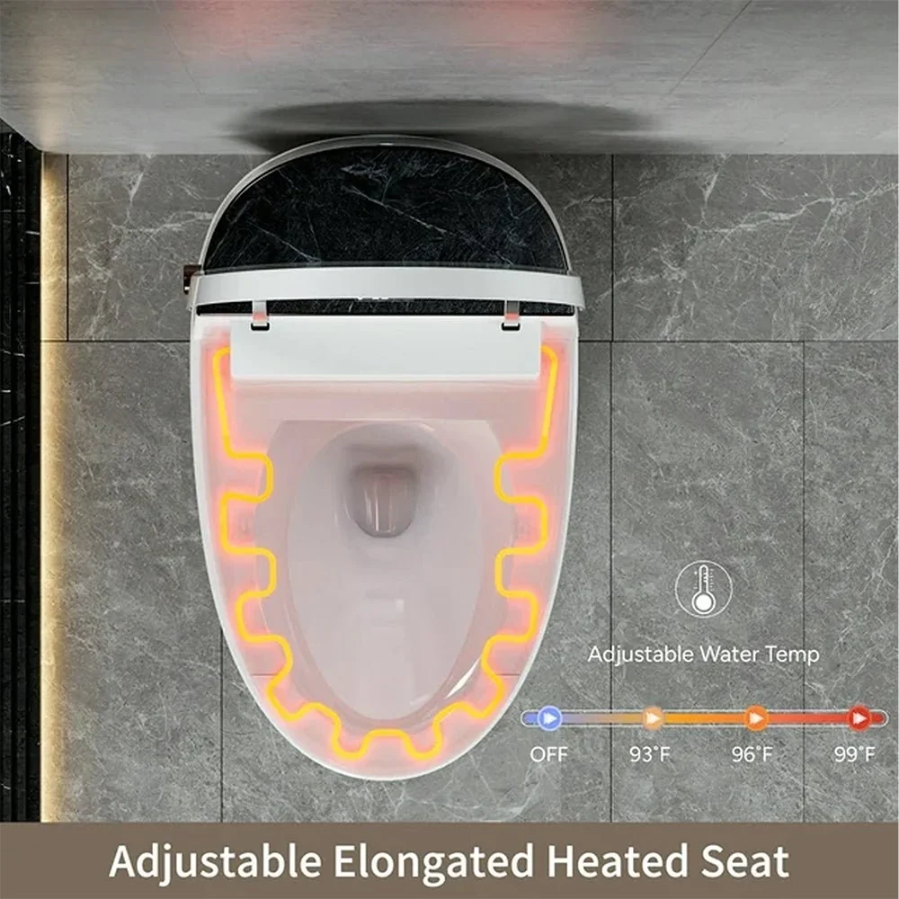 CTDV Premium Smart Tankless Bidet Toilet W/ Adjustable Heated Seat, Water & Air Dryer (96174253) - Image 6