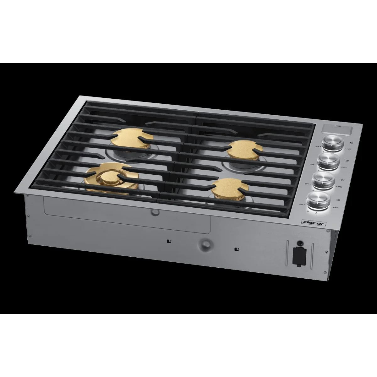 Dacor 30-Inch Contemporary Gas Cooktop, Silver Stainless, NG & LP - DTG30M954FS - Image 2