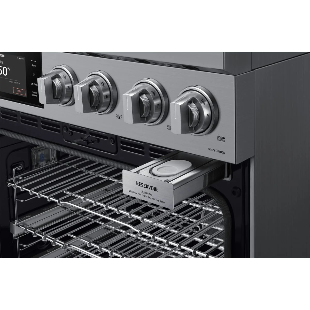 Dacor 48-Inch Transitional Dual-Fuel Steam Range with Embedded Griddle, Silver Stainless - DOP48T963DS - Image 6