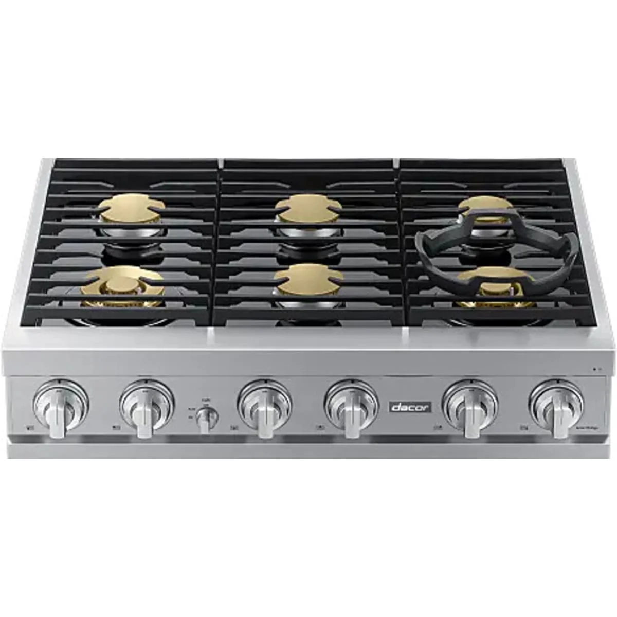 Dacor 36-Inch Transitional Gas Rangetop, Silver Stainless - DTT36T960GS - Image 2