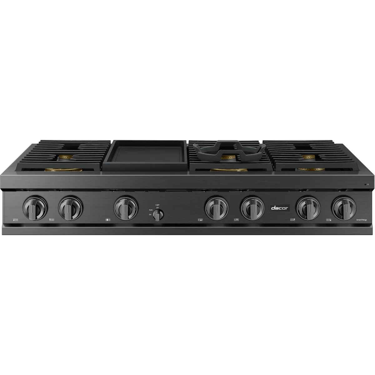 Dacor 48-Inch Transitional Gas Rangetop with Built-In Griddle, Graphite Stainless - DTT48T963GM