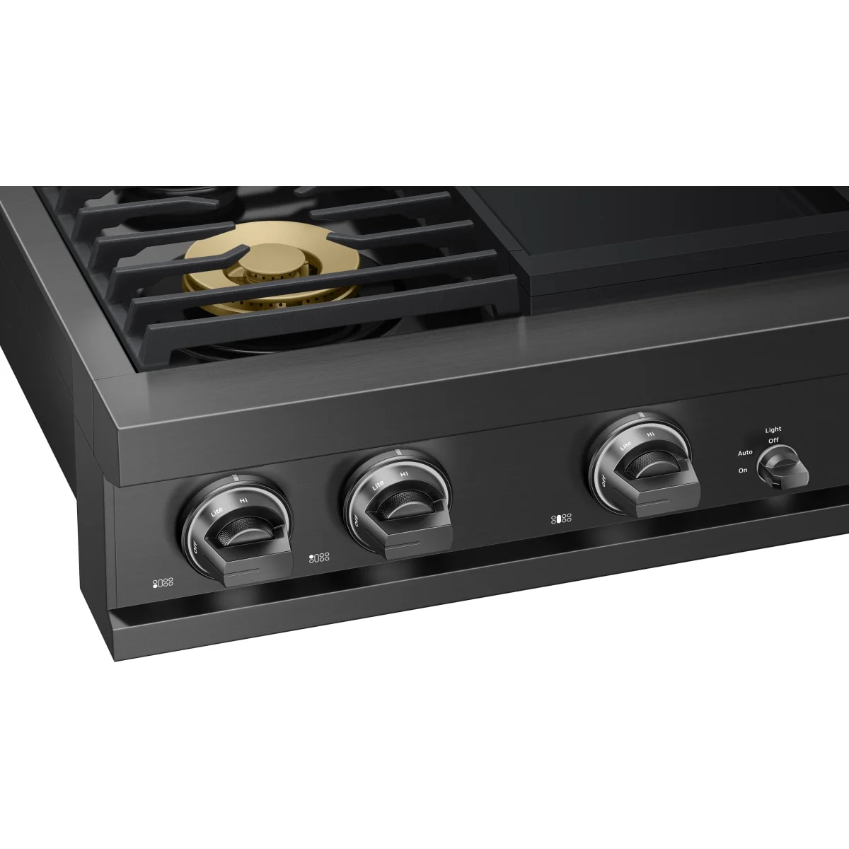 Dacor 48-Inch Transitional Gas Rangetop with Built-In Griddle, Graphite Stainless - DTT48T963GM - Image 5