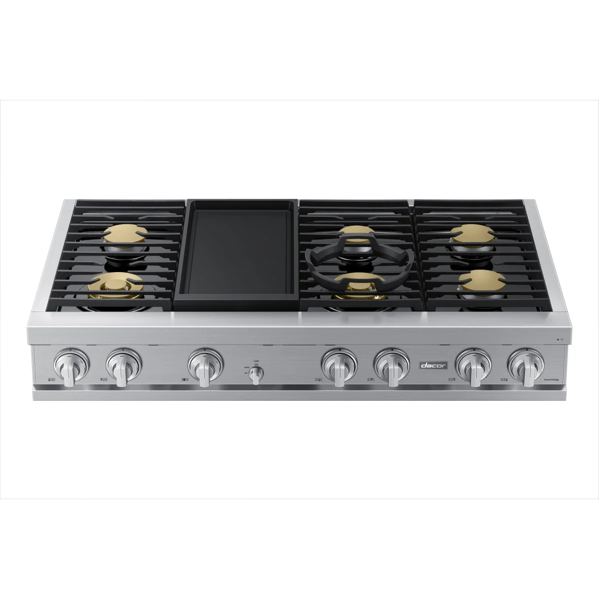 Dacor 48-Inch Transitional Gas Rangetop with Built-In Griddle, Silver Stainless - DTT48T963GS - Image 2