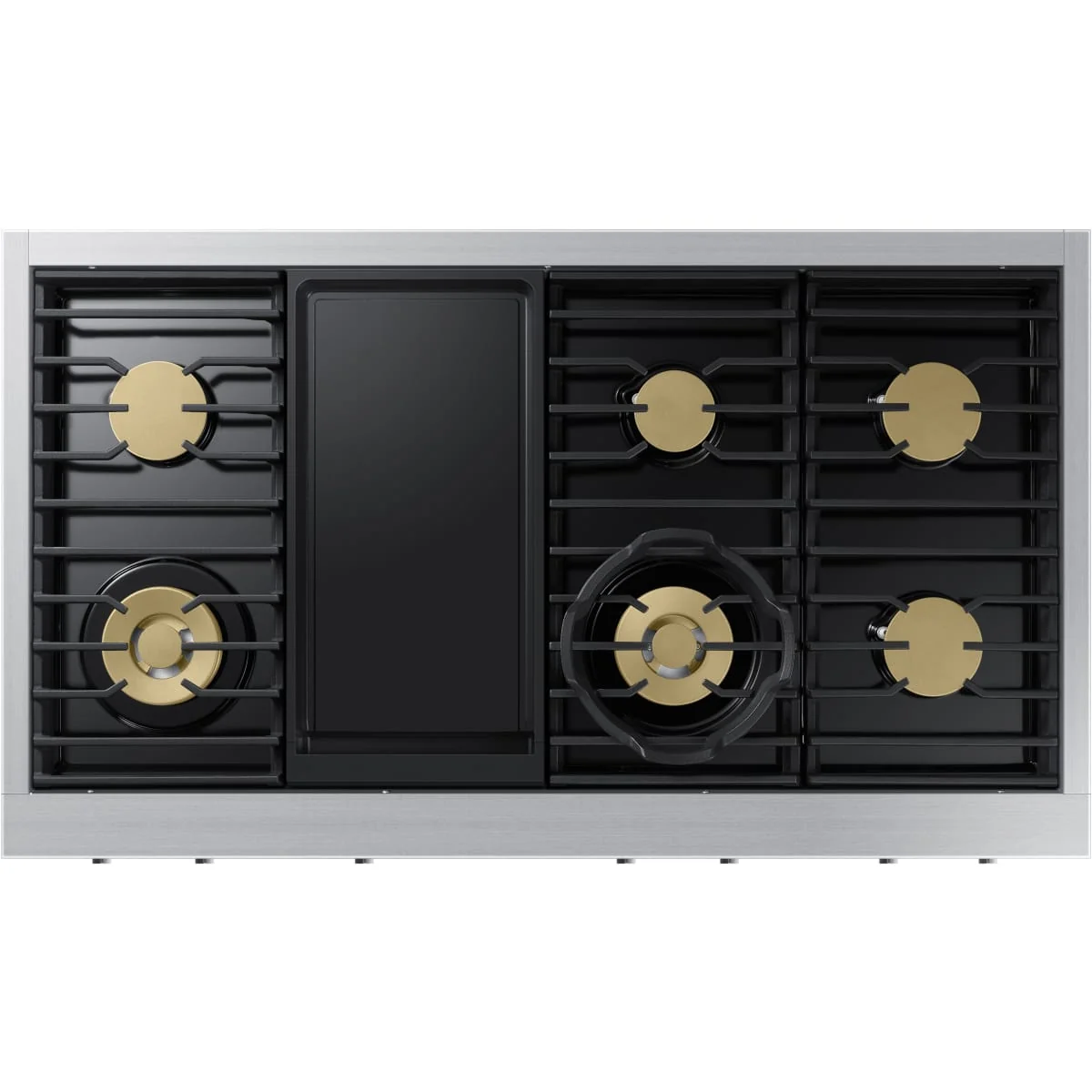 Dacor 48-Inch Transitional Gas Rangetop with Built-In Griddle, Silver Stainless - DTT48T963GS - Image 4