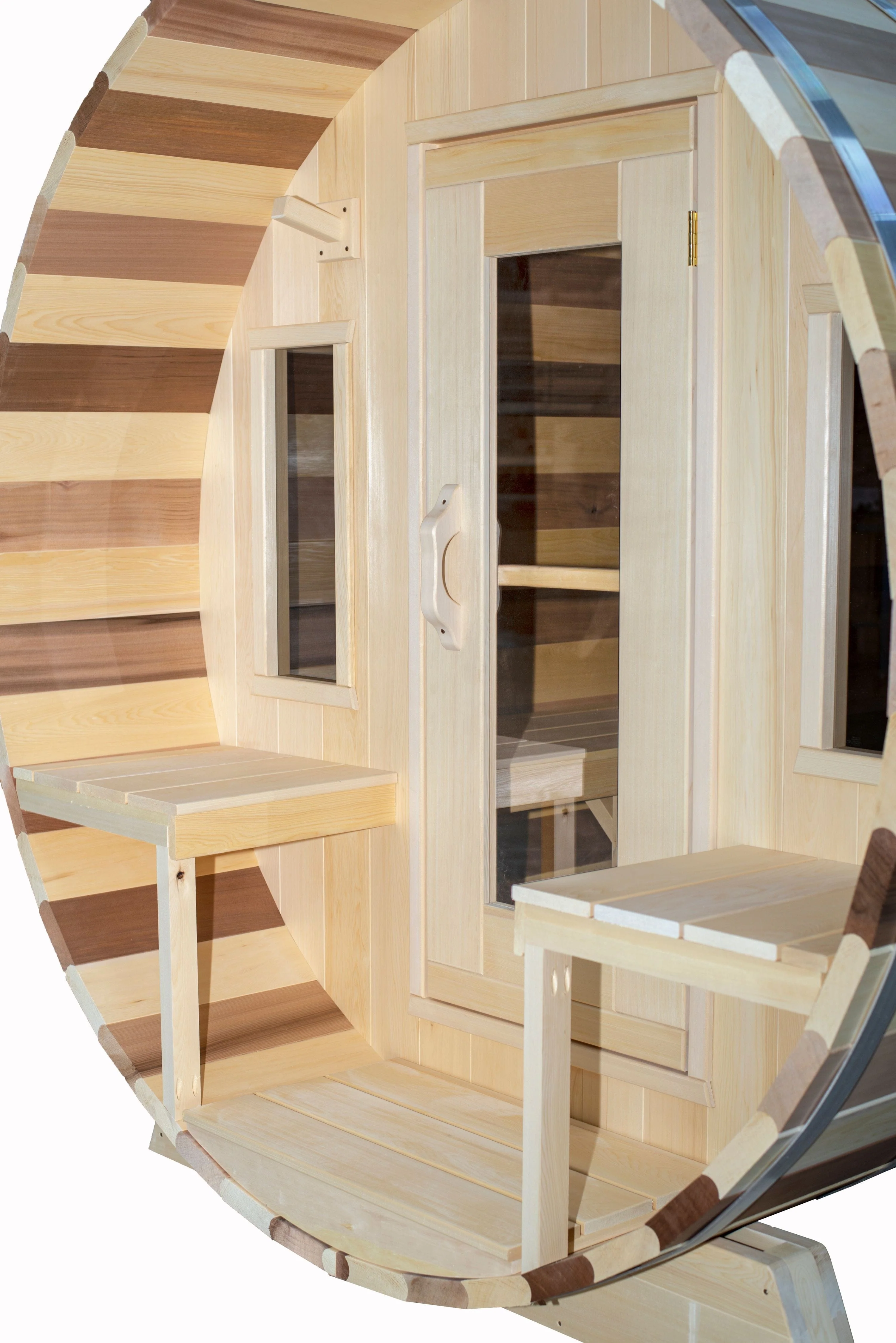 Dundalk Leisurecraft Canadian Timber Tranquility Barrel Sauna | 6 - 8 Persons - Image 2