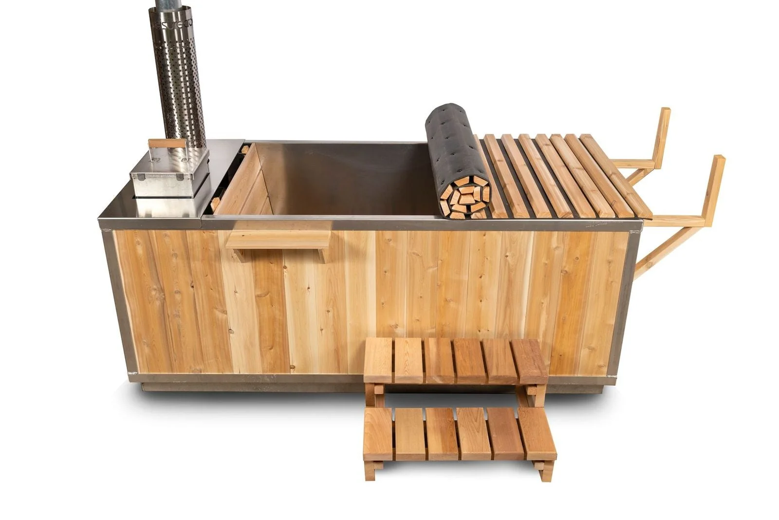 Dundalk Leisurecraft Canadian Timber The Starlight Wood Burning Hot Tub - Image 5
