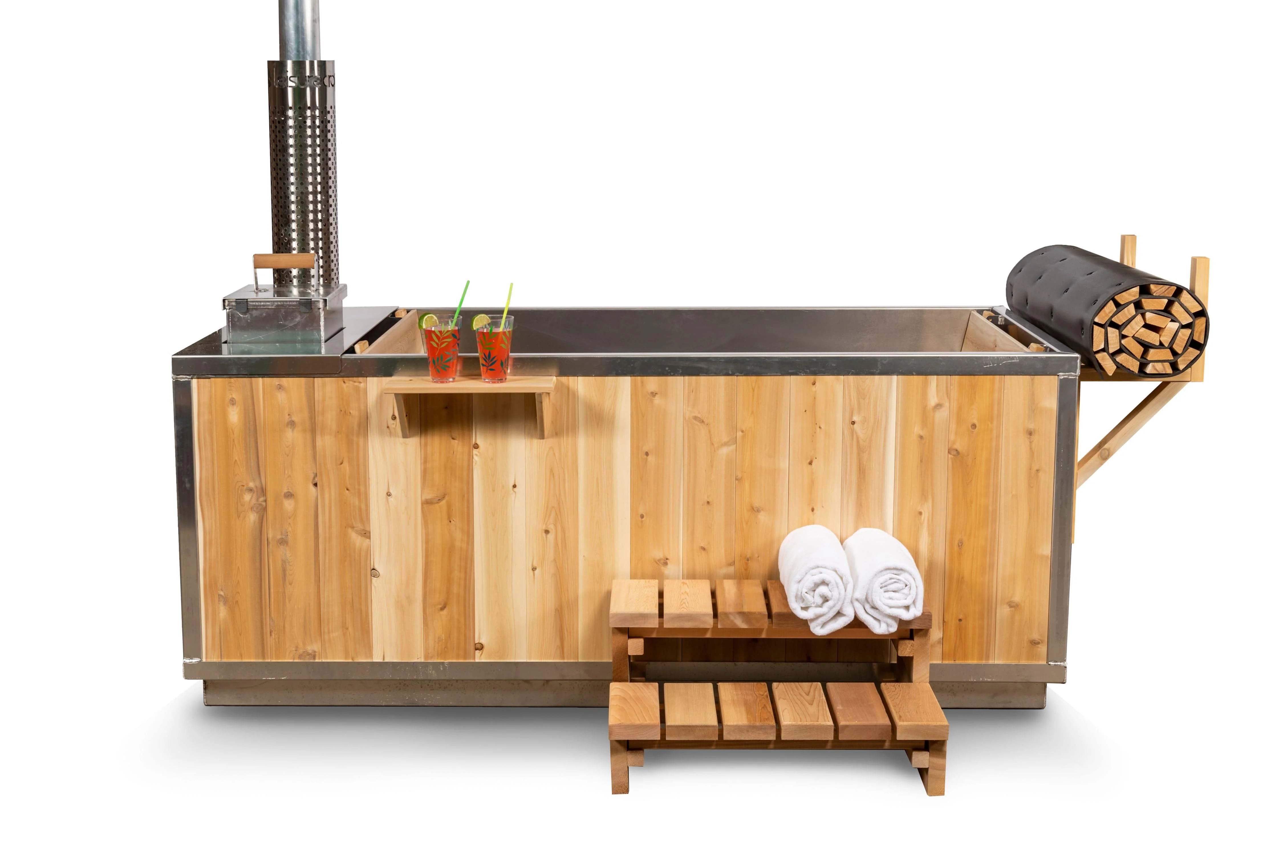 Dundalk Leisurecraft Canadian Timber The Starlight Wood Burning Hot Tub - Image 8